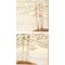 Golden Birch Off White by James Wiens 14" x 14" Canvas Wall Art (Set of 2)